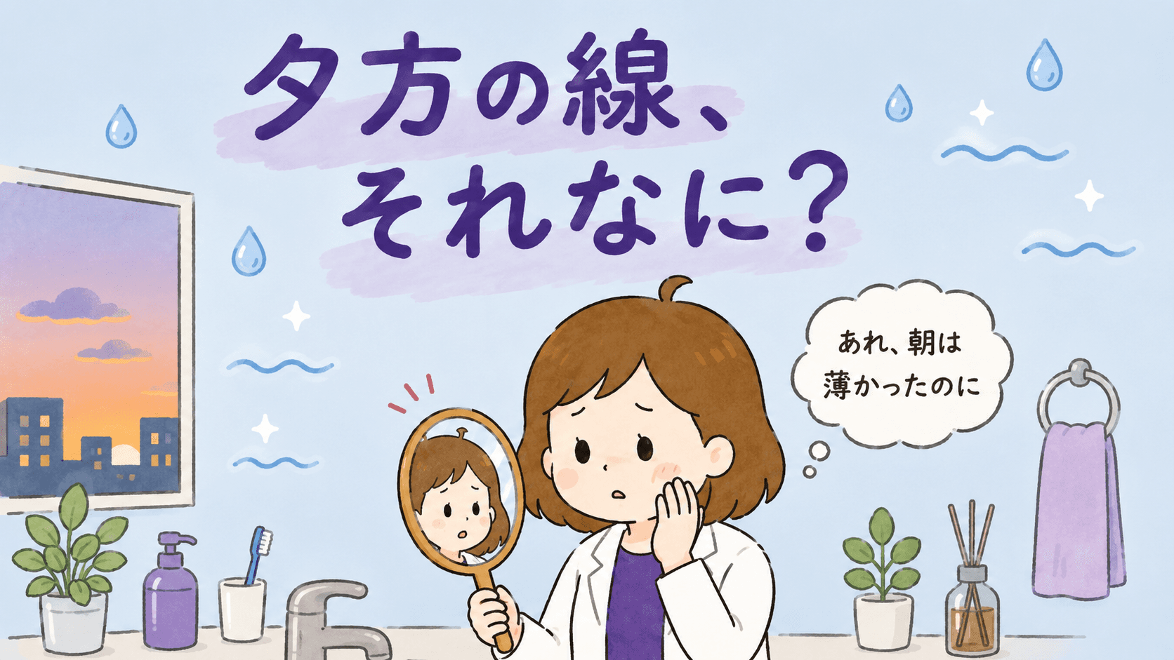 夕方の線、それ乾燥かも