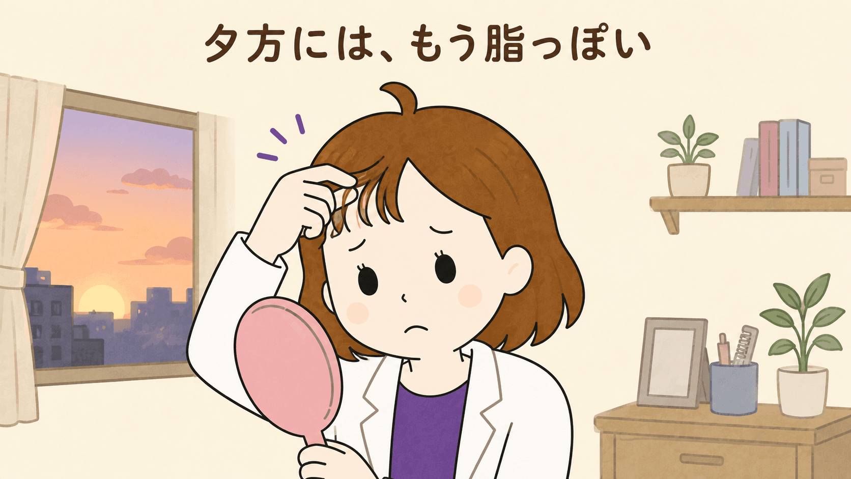 頭皮のベタつきやかゆみが気になる女性